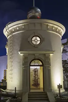 Flood Lit Prints: Time ball tower, formerly used to enable mariners to set their chronometers