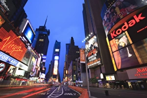 Times Square at dusk, Manhattan, New York City, New York, United States of America Times Square at dusk, Manhattan, New York City, New York, United States of America