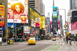 Taxi Prints: Times Square, New York City, United States of America, North America
