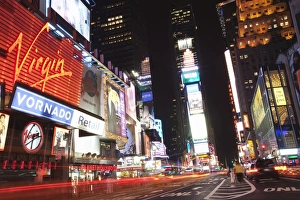 Bill Board Prints: Times Square at night, Midtown
