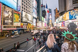 Times Square Prints: Times Square by night, New York City, United States of America, North America