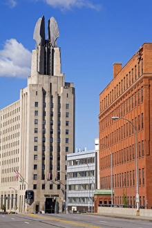 Images Dated 17th September 2007: Times Square Tower, Rochester, New York State, United States of America, North America