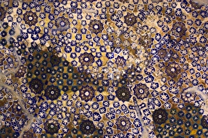 Timurid decoration, main Iwan of the interior courtyard, Sufi shrine of Gazargah
