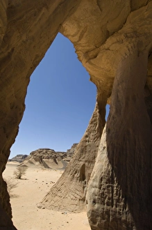 Akakus Prints: Tin Ghalega rock formation