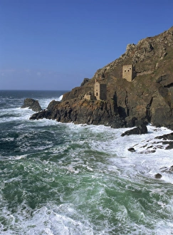 Tin mine, Botallack, Cornwall, England, United Kingdom, Europe