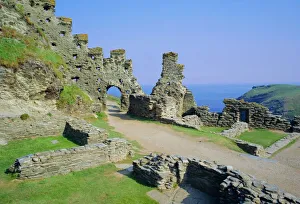 National Famous Place Prints: Tintagel Castle, associated with King Arthur in legend, Cornwall, England
