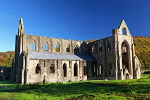 Remains Prints: Tintern Abbey, Wye Valley, Monmouthshire, Wales, United Kingdom, Europe