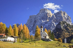 Monte Pelmo Prints: The tiny Church of Selva di Cadore