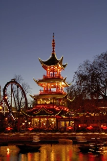 Radiant Prints: Tivoli Gardens, Copenhagen, Denmark, Scandinavia, Europe