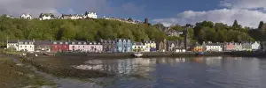 Colourful Prints: Tobermory, Mulls chief town with brightly coloured houses, Isle of Mull