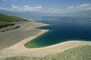 Kyrgyzstan Prints: Tokogul Reservoir on the Naryn River, Kirghizstan, Central Asia, Asia