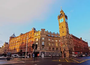 Clock Tower Prints: Tolbooth Steeple at Glasgow Cross, Glasgow, Scotland, United Kingdom, Europe