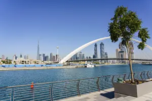 Tolerance Bridge, a new pedestrian bridge spanning Dubai Water Canal, Business Bay