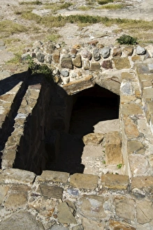 Zapotec Prints: Tomb at the ancient Zapotec city of Monte Alban