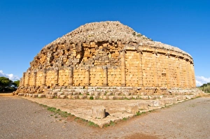 The tomb of the Christian, old Christian pyramid, Tipasa, UNESCO World Heritage Site