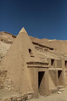 Ancient Thebes Prints: Tomb Entrance, Deir el-Medina, Ancient Thebes