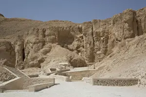 Tomb Entrances, Valley of the Kings, UNESCO World Heritage Site, Luxor, Thebes, Egypt