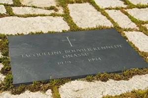 Cemetery Prints: Tomb of Jackie Kennedy Onassis at Arlington National Cemetery