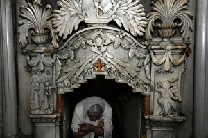 Old City Prints: Tomb of Jesus at Church of the Holy Sepulchre, Old City, Jerusalem, Israel, Middle East