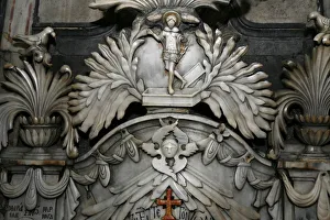Old City Prints: Detail of Tomb of Jesus at Church of the Holy Sepulchre, Old City, Jerusalem, Israel