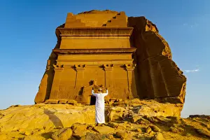 Deserts Prints: Tomb of Lihyan son of Kuza, Madain Saleh (Hegra) (Al Hijr), UNESCO World Heritage Site