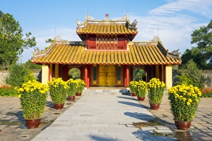 Vietnamese Prints: Tomb of Minh Mang (Lang Minh Mang), Huong Tra District, Thua Thien-Hue Province, Vietnam