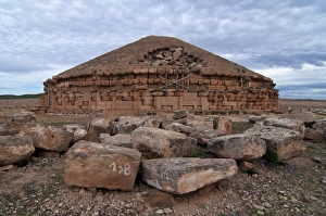 Algeria Prints: Tomb of the Numidian kings, Medracen, Eastern Algeria, Algeria, North Africa, Africa