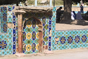 Afgani Prints: Tomb in the park outside the Shrine of Hazrat Ali, Mazar-I-Sharif, Balkh province