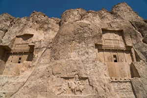 Typically Iranian Prints: Tombs of Ataxerxes I and Darius the Great, Naqsh-e Rostam Necropolis, near Persepolis