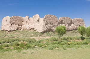 Images Dated 7th August 2009: Toprak Qala, old fortress, Karakalpakstan, Uzbekistan, Central Asia