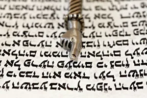 Customs Prints: Torah scroll and Yad, Torah pointer, Paris, France, Europe