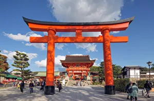 Gate Prints: Torii gate at Fushimi Inari Jinja