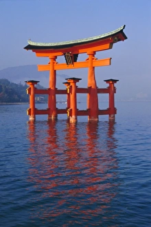 Support Prints: Torii, Miya Jima (Itsuku-shima) Island