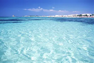 Turquoise Prints: Torre Lapillo, Porto Cesareo, Lecce, Salento, Puglia, Italy, Mediterranean, Europe