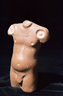 Black Background Prints: Torso, statue