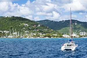 Sailing Boat Prints: Tortola, British Virgin Islands, West Indies, Caribbean, Central America