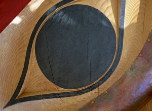Tribal Prints: Totem eye, Queen Charlotte Islands, British Columbia (B. C. ), Canada, North America