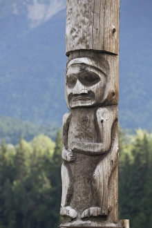 Tribal Art Prints: Totem Pole, Gitwangak, British Columbia, Canada, North America