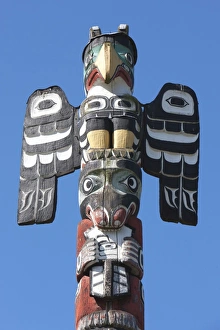 Creativity Prints: Totem Pole, Thunderbird Park, Victoria, Vancouver Island, British Columbia