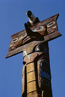 Totems, Thunderbird Park, Victoria, British Columbia, Canada, North America