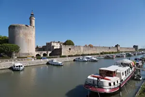 Tour de Constance, historic tower in the Camargue town of Aigues-Mortes, Gard, Languedoc-Roussillon
