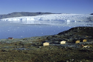 Disko Bay Prints: Tourist cabins at Point Victor