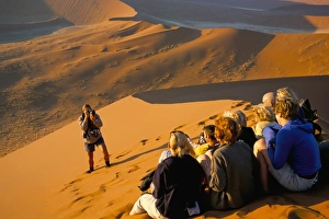 Posturing Prints: Tourist group
