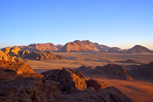 Tourist at Wadi Rum, Jordan, Middle East