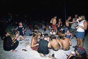 20 25 Years Prints: Tourists enjoy a Full Moon Party