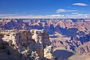 South Rim Prints: Tourists at Mather Point overlook