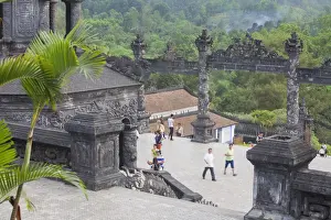 Paving Prints: Tourists at Tomb of Khai Dinh, UNESCO World Heritage Site