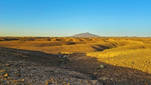Tibesti Prints: Tousside volcano above Trou du Natron, Tibesti Mountains, Chad