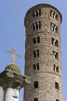 6th Century Prints: The tower of the 6th century Basilica di Sant Apollinare, UNESCO World Heritage Site