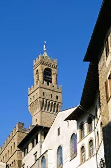 The Tower of Arnolfo (Palazzo Vecchio), Florence (Firenze), Tus cany, Italy, Europe